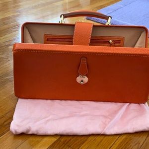 SOLD!! Isaak Mizrahi orange bag with dust bag
